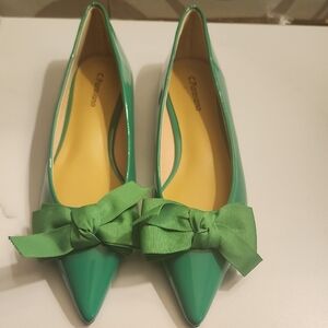 Green C. Paravano Women's Shoes with Bow